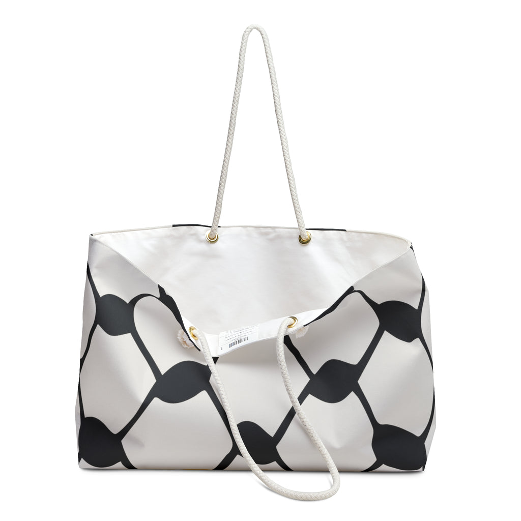 Keffiyeh tote bag handles down — 24x13 — The YUMA Project Palestinian clothing