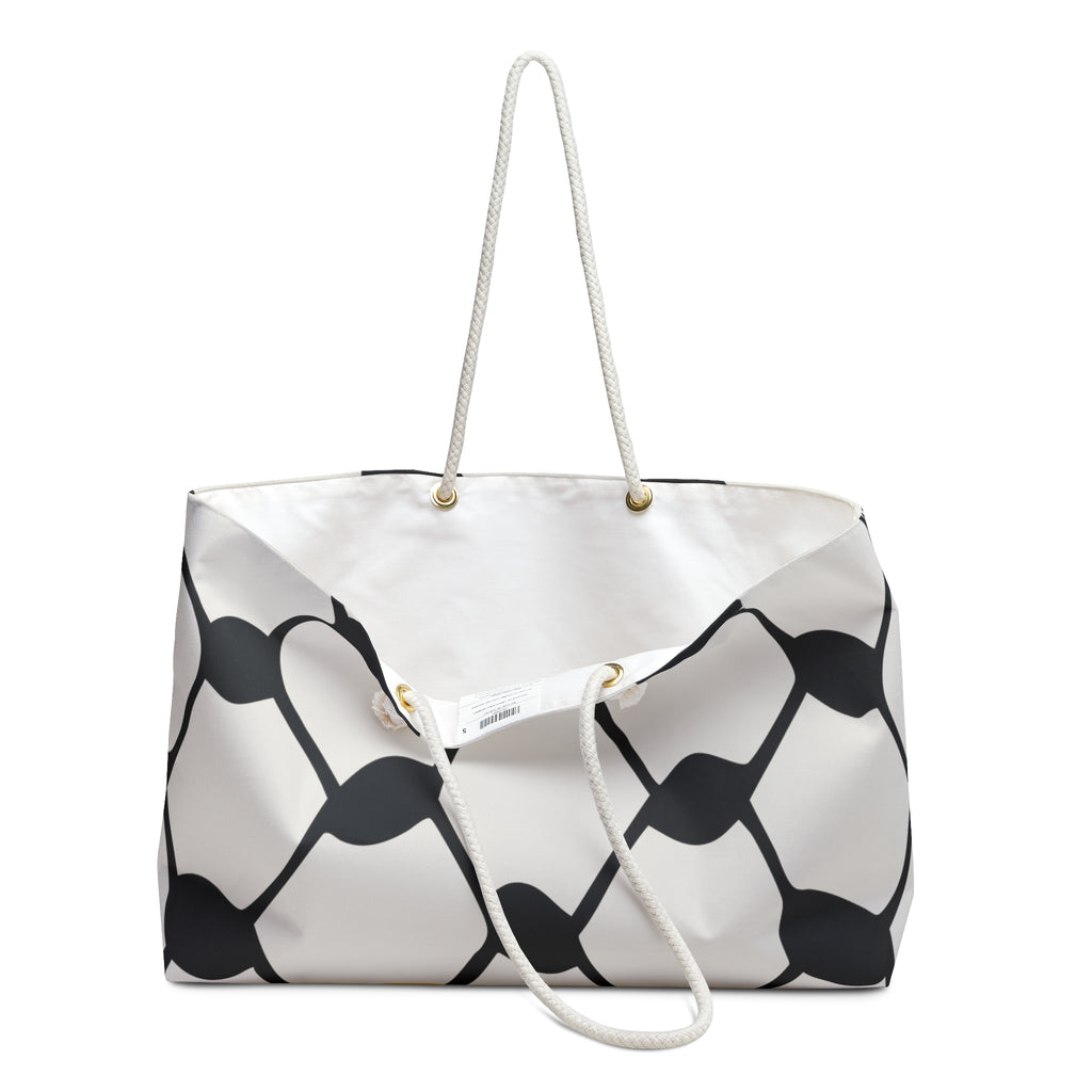 Keffiyeh tote bag original handles down — 24x13 — The YUMA Project Palestinian clothing