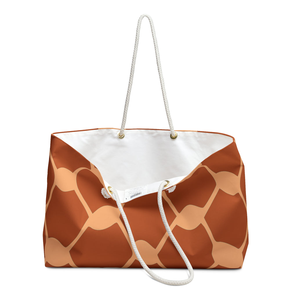 Orange keffiyeh tote bag handles down — 24x13 — The YUMA Project Palestinian clothing
